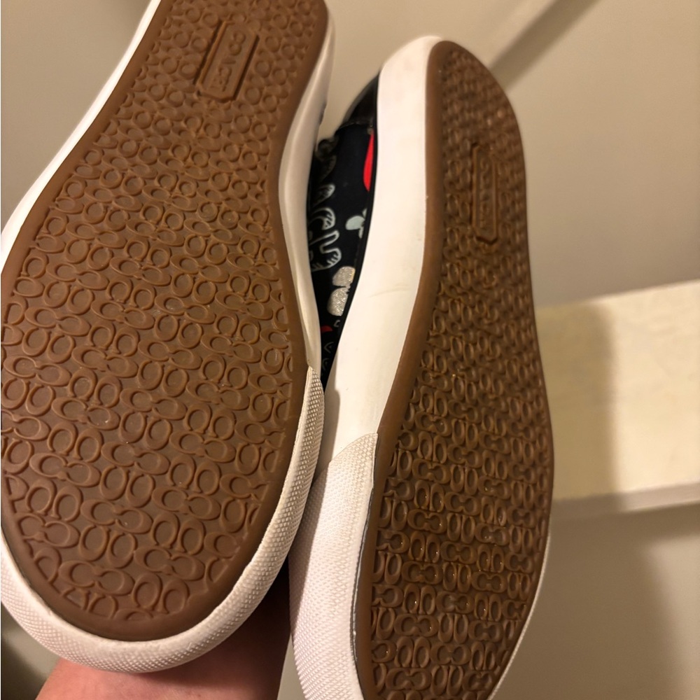 Coach Black and Red Patterned Sneakers - Picture 4 of 5